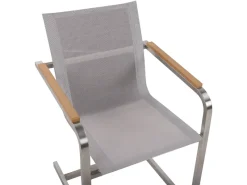 Beliani Gartenstuhl Silber 55x56x85* Discount