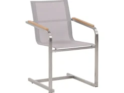 Beliani Gartenstuhl Silber 55x56x85* Sale