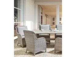 Gartenstühle|Beliani Gartenstuhl Beige Grau 73x60x96