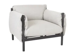 Beliani Gartenstuhl Grau Schwarz 93x115x80* Hot