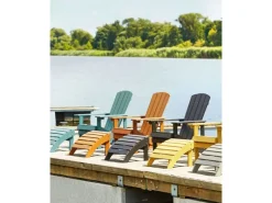 Gartenstühle|Beliani Gartenstuhl Heller Holzfarbton 88 x75 x88