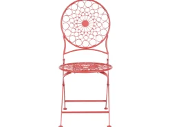 Gartenstühle|Beliani Gartenstuhl Rot 47x40x94