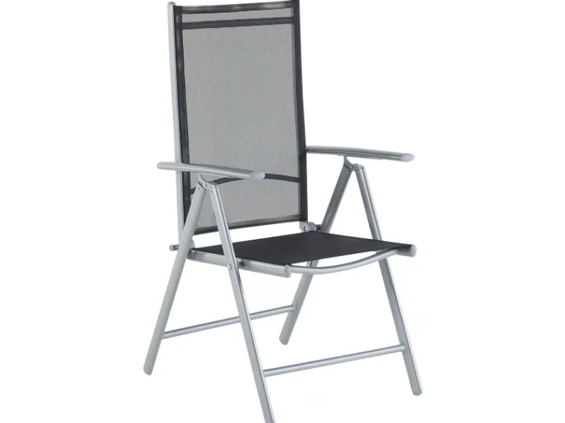 Gartenstühle|Beliani Gartenstuhl Silber 65x54x103