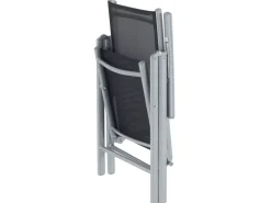 Gartenstühle|Beliani Gartenstuhl Silber 65x54x103