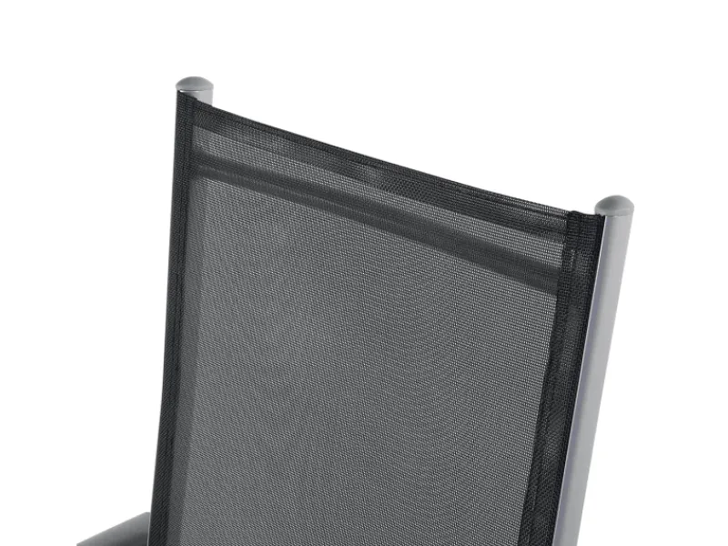 Gartenstühle|Beliani Gartenstuhl Silber 65x54x103