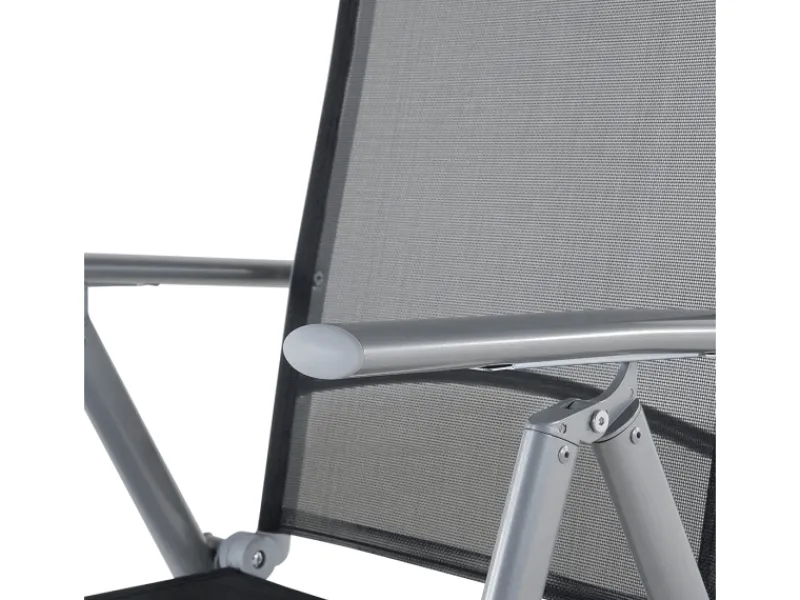 Gartenstühle|Beliani Gartenstuhl Silber 65x54x103