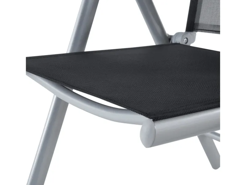 Gartenstühle|Beliani Gartenstuhl Silber 65x54x103