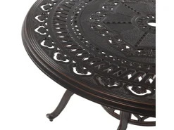 Gartentische|Beliani Gartentisch SALENTO Dunkelbraun 102x102x72