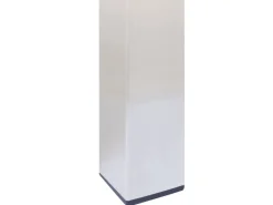 Gartentische|Beliani Gartentisch VIAREGGIO Heller Holzfarbton Silber 200x90x75