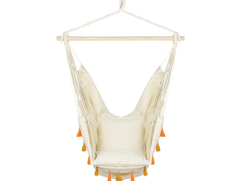 Beliani Hängesessel Beige Orange 55x96x125* Best