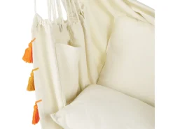 Beliani Hängesessel Beige Orange 55x96x125* Best