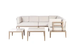 Lounge-Gartenmöbel|Beliani Lounge Set RIMA III Sand