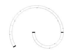 Bellissa Outdoor Duschen|Gabionen Gartendusche- und Umkleide Spirale Verzinkt 230 x 180 x 200 cm