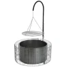 Bellissa Holzkohlegrills|Feuerschalen|Gabionen Grill- und Feuerstelle 92 cm x 40 cm x 142 cm