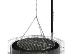 Bellissa Holzkohlegrills|Feuerschalen|Gabionen Grill- und Feuerstelle 92 cm x 40 cm x 142 cm