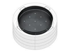 Bellissa Feuerschalen|Kohlenschale für Grill- und Feuerstelle Ø 65 cm