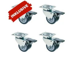 bene living Strandkorb Komplettset Schaalsee Mahagoni PE grau Modell 550* Clearance