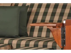 Strandkörbe|bene living Strandkorb Komplettset Schaalsee Mahagoni PE grau Modell 506