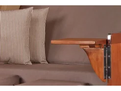 Strandkörbe|bene living Strandkorb Komplettset Schaalsee Mahagoni PE grau Modell 534