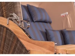 Strandkörbe|bene living Strandkorb Komplettset Schaalsee Teak PE grau Modell 582