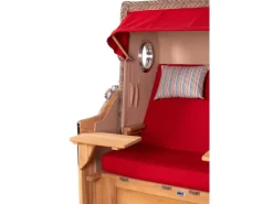 bene living Strandkorb Komplettset Königssee Teak Bullauge PE Grau Modell 585* New