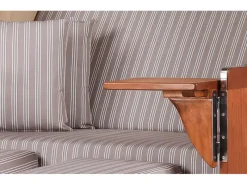 Strandkörbe|bene living Strandkorb Komplettset Schaalsee Mahagoni PE grau Modell 501