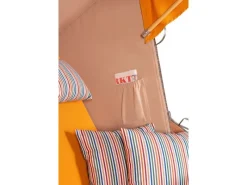 bene living Strandkorb Komplettset Schaalsee Teak PE grau Modell 586* Best