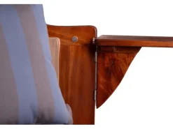 Strandkörbe|bene living Strandkorb Komplettset Schaalsee Mahagoni PE grau Modell 582