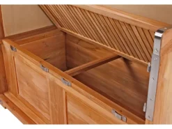 Strandkörbe|bene living Strandkorb Komplettset Schaalsee Teak PE grau Modell 583