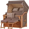 bene living Strandkorb Komplettset Schaalsee Teak PE grau Modell 534* Sale