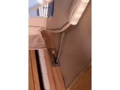 bene living Strandkorb Komplettset Ammersee Teak Bullauge PE Grau Modell 580* Clearance