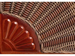 bene living Strandkorb Komplettset Schaalsee Mahagoni PE grau Modell 513* Best