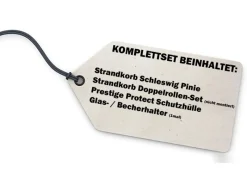 bene living Strandkorb Komplettset Schleswig Pinie Zweisitzer PE Mokka Modell 554* Online