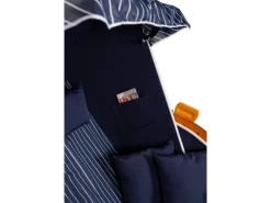 Strandkörbe|Balkonmöbel|bene-living Strandkorb Ostsee 2 Sitzer Weiß-Royal Blau