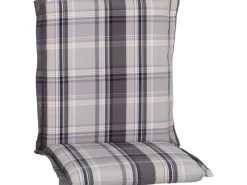 Beo Gartenstuhlauflagen|Niedriglehner-Saumauflage Atikamit Reißverschluss Karo