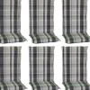 Beo Gartenstuhlauflagen|Sitzauflage Hochlehner Atika 6er Set Karo Beige