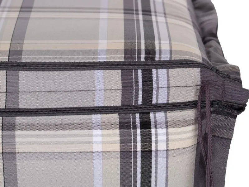 Beo Gartenstuhlauflagen|Sitzauflage Hochlehner Atika 6er Set Karo Beige