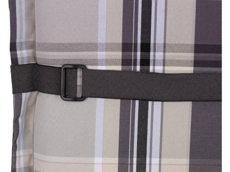 Beo Gartenstuhlauflagen|Sitzauflage Hochlehner Atika 6er Set Karo Beige