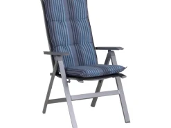 Beo Gartenstuhlauflagen|Sitzauflage Hochlehner Tissa 2er-Set Blau-Grau