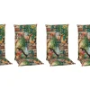 Beo Gartenstuhlauflagen|Sitzauflage Hochlehner Texas 4er Set mit Dschungel Design