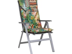Beo Gartenstuhlauflagen|Sitzauflage Hochlehner Texas 4er Set mit Dschungel Design