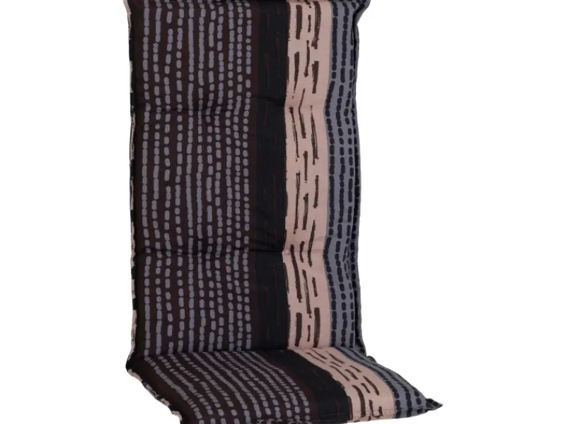 Sitzauflage Hochlehner Bangui gestreift Grau-Ecru*Beo