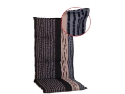 Sitzauflage Hochlehner Bangui gestreift Grau-Ecru*Beo