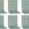 Beo Gartenstuhlauflagen|Sitzauflage Niedriglehner Büsum 6er-Set Türkis