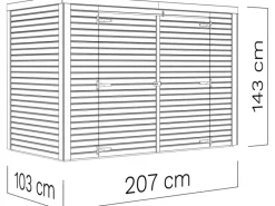 Gartenschrank Box Bike 103 cm x 207 cm FSC®*Bertilo
