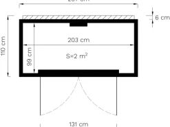 Gartenschrank Box Bike 103 cm x 207 cm FSC®*Bertilo