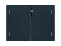 Gartenschrank HPL Sideboard 155 cm x 75 cm x 116 cm Anthrazit FSC®*Bertilo Outlet