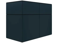 Gartenschrank HPL Sideboard 155 cm x 75 cm x 116 cm Anthrazit FSC®*Bertilo Outlet
