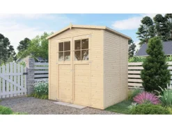 Gerätehaus Plexi Apex 2 Natur 157 cm x 207 cm FSC®*Bertilo Online