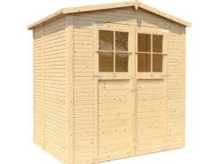 Gerätehaus Plexi Apex 2 Natur 157 cm x 207 cm FSC®*Bertilo Online